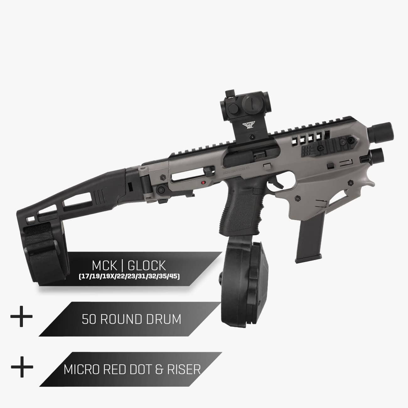 Conversion Kit + MRD + Glock Drum and other tactical products such as, Micr...