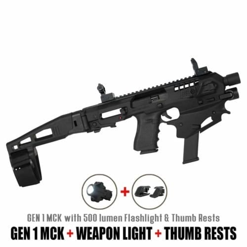 MCK 1.0 | Micro Conversion Kit + Flashlight + Thumb Rests Bundle