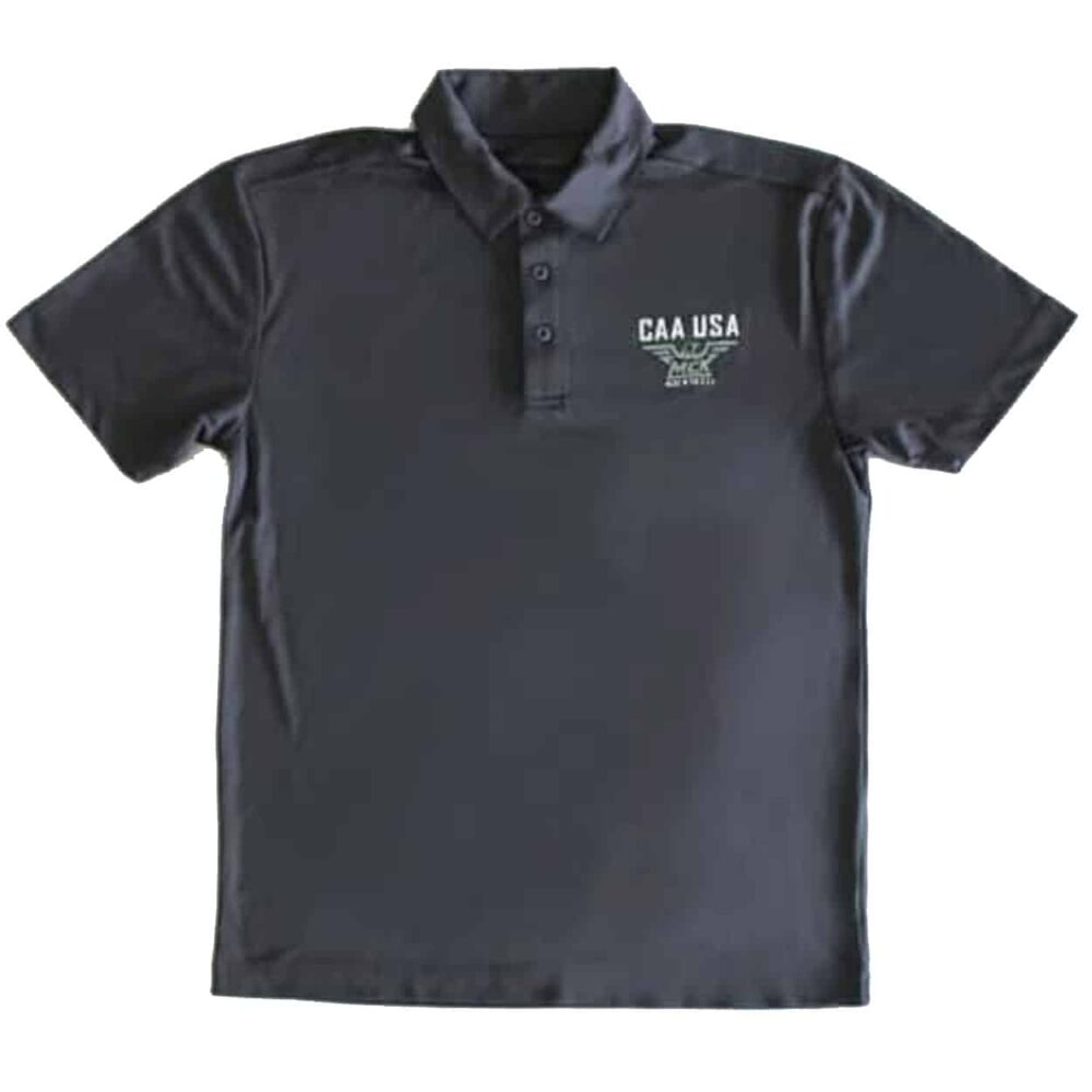 Gray polo CAA USA