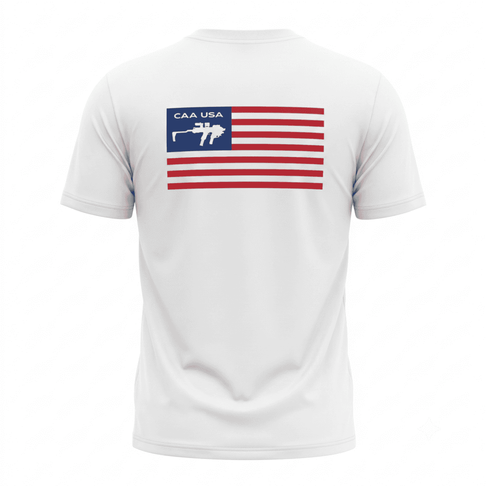 CAA USA Flag T-Shirt Back