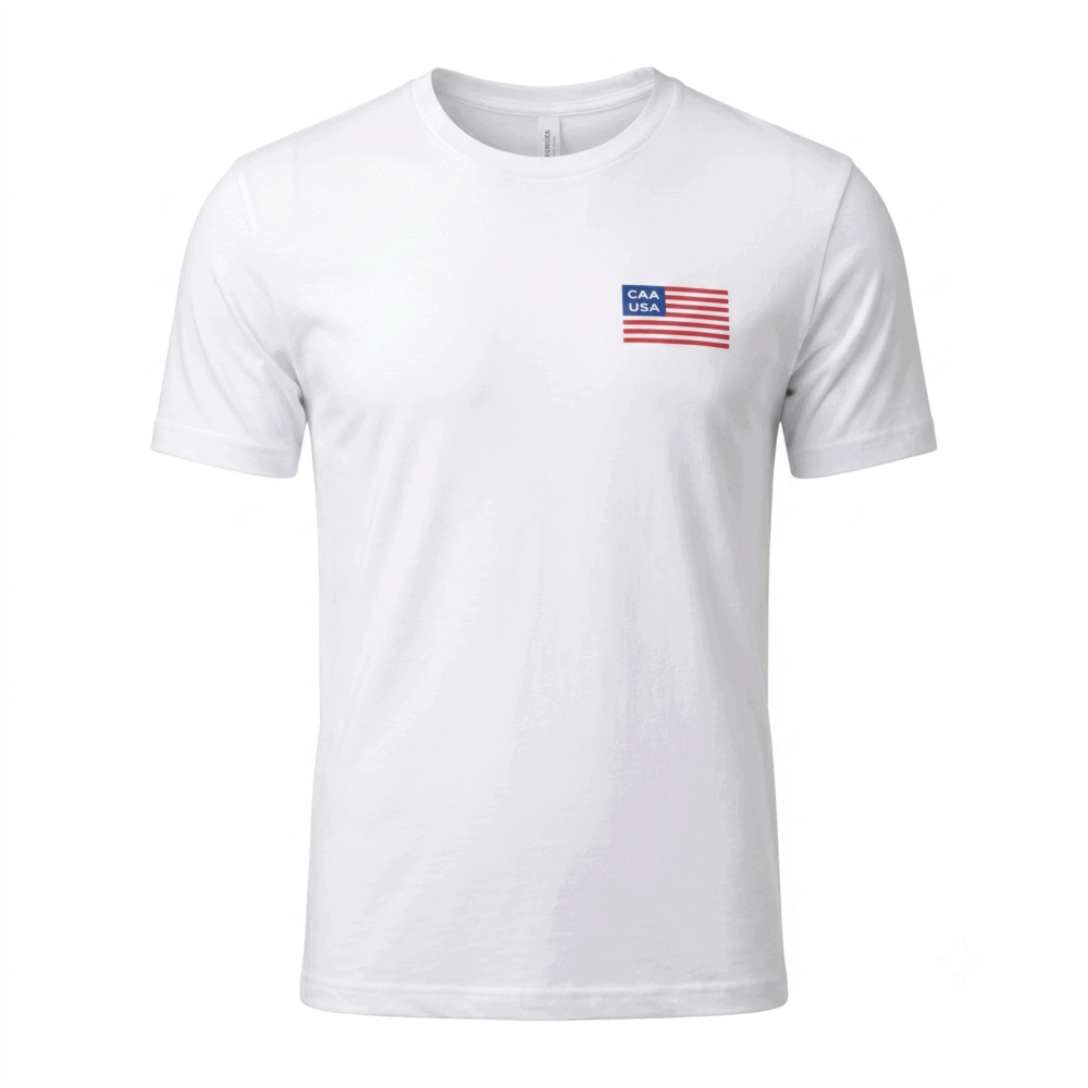 CAA USA Flag T-Shirt Front